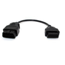 16 Pin OBD2 OBD II Adapter Cable RA Male to Female Cable Diagnostic Cable