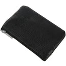 Women Leather Mini Zip Coin Key Purse Money Wallet Pouch Gift Purse Black Y7O6