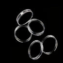 10X 23mm Applied Clear Round Cases Coin Storage Capsules Holder Plastic New
