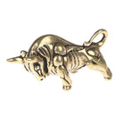 1pc Mini Portable Retro Brass Bull Statue Keychain Ornament Sculpture Ornam TEUS