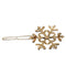 Large Snowflake Barrette Clip Hairpin Wedding Charm Enamel Hair Accessories