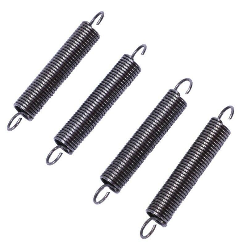 1.2mmx10x65mm Metal Dual Hook Tension Spring 4pcs G5W6