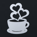 Love Heart Coffee DIY Metal Scrapbook Craft Embroidery Cutting Die Stencils