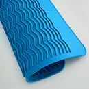 Hairdressing Hair Straightener Heat-resistant Hair Irons Silicone Mat Blue