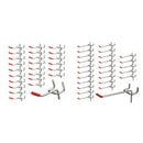 50 Pcs Peg Board Hooks Wall Shelf Tool Hangers Organizer Storage Display Ha