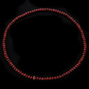 Stretch Strap 6mm Dia Beads Sandalwood Buddhist Prayer Necklace Red