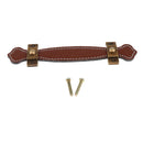 Leather Furniture Handle Modern Style Leather Handle Door Pull Handle ( Brown