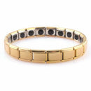 Couple Germanium Titanium Steel Elastic Bracelet Stretch Bracelet Bangle Fo K9C8