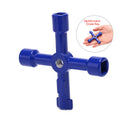 1pc Multifunction 4 Ways Universal Triangle Wrench Key Plumber Keys TriangleA^i