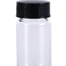 1pcs 20ml small lab glass vials bottles clear containers with black screw 3C