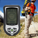 Multifunctional 8 In 1 Outdoor Camping Hiking Digital Altimeter Barometer W