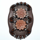 1pc Magic Butterfly Shape Wood Beads Stretchy Hair Styling Slide Clip Updo Combs
