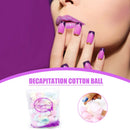 100x Colorful Nail Polish Remover Cotton Balls UV Gel Manicure Removing Wipes