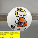 Knit Girl Decorative Knob Pull Handle for Kids Bedroom Wardrobe Drawer Decor