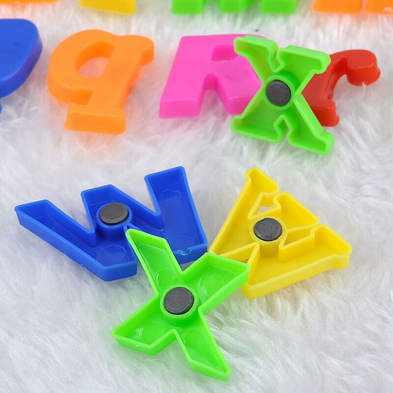 26 Magnetic Letters Children Kids Alphabet Magnets In Lower Case Learning Supply