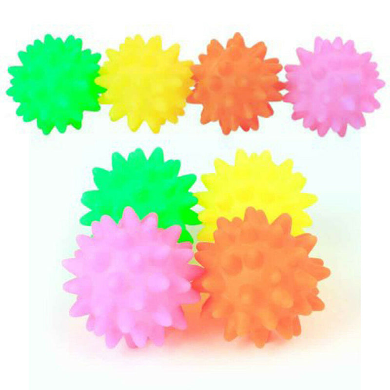 1pc vinyl pet dog squeaker squeaky sound ball toys pet supplies 6.5cm randomlME