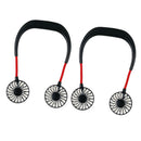 2x Mini Lazy Fan USB Cooling Neck Hanging Cooler Fitness Cycling Stylish Fan
