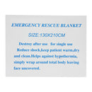 2 Pcs Emergency Survival Space Rescue Thermal Mylar Blankets for Camping 51x82"