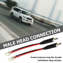 2x H1 LED Headlight Wiring Harness Male Plug Single Diode Converter Cables