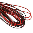 22 Gauge 15m Red Black Zip Wire AWG Cable Power Ground Stranded Copper Car I7A8