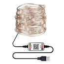 LED String Light Curtain Window Decor App Control In/Outdoor 5Meters 50LED