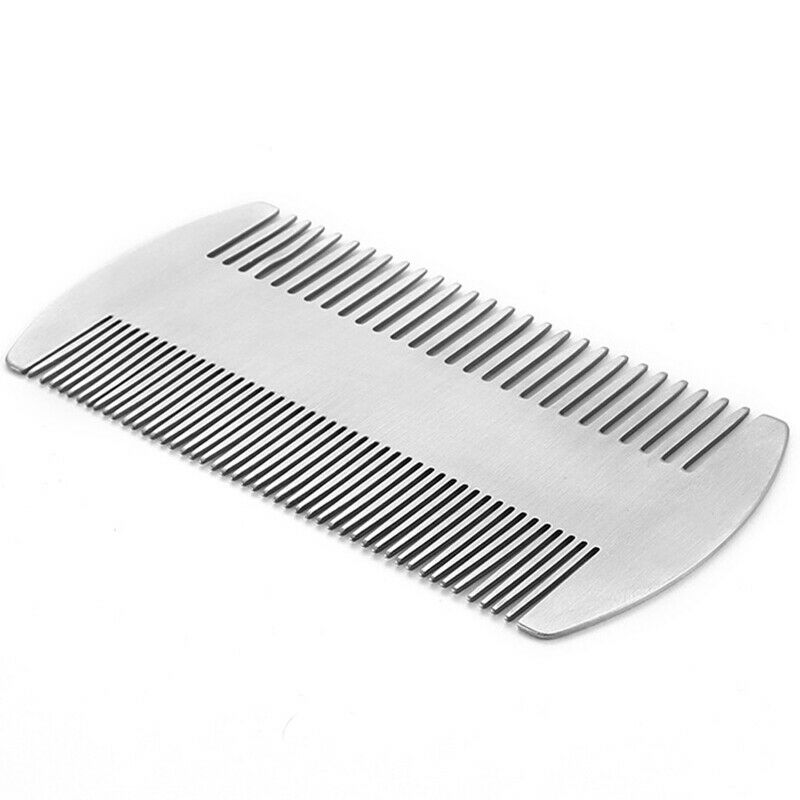 Dual Action Stainless Steel Edc Credit Card Size Comb Wallet Comb Pocket Co K6K7