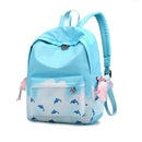 Girls School Bags Children Book Bag Lightweight Backpack Female Blue School