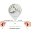 Serial RS232 9-Pin Male to Female DB9 9-Pin Converter Extension Cable(5m)