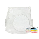 Instant Camera Mini 8 Rhinestone Crystal PVC Case Bag with Colorful Shoulder