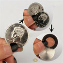 Magnetic Butterfly Coin&Money Magic Coin Made Of Half Dollar Copy Magic Props OZ