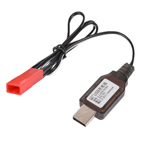 Sm-2P Positive Usb Charging Cable For Rc Car 4.8V 250Ma Ni-Mh Ni-Cd Battery G7M4