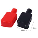 2pcs Car Battery Negative Positive Terminal Covers Cap Insulating Protector