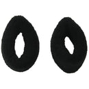 2.4" Width Solid Black Elastic Ponytail Holder Hair Tie Band 2 Pcs P1S8