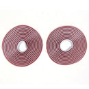 Cycling Cork Handlebar Tape Black + 2 Bar Plug Carbon fiber red