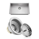 3.5" Commercial Kitchen Sink Basket Drain Strainer New Rim Steel Stainless X3R5