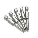 5X/Set Magnetic Triangle Head Screwdriver Bits S2 Steel 1/4 Hex Shank 50mm LJ