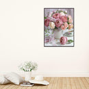 5D DIY Full Drill Diamond Painting Flower Cross Stitch Embroidery Mosaic
