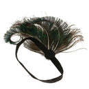 Peacock Feather Headpiece Women Hair Accessory for Wedding Fancy Dress Party