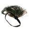 Peacock Feather Headpiece Women Hair Accessory for Wedding Fancy Dress Party
