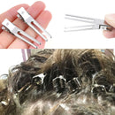 10 PCS SINGLE PRONG ALLIGATOR CLIPS with TEETH HAIR BOWS METAL CLIPSBX