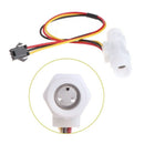 1 Pc White 3-3.0L/min Plastic Water Liquid Level Flow Sensor Meter Male G1/4