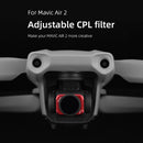 For DJI MAVIC AIR 2 Camera Lens Red UAV Drone Adjustable CPL Filter Accessories