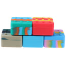 50ml Non Stick Stackable Jar Silicone Wax Containers Square container SilicoFT