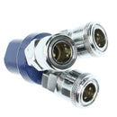 Portable Metal Air Compressor Tri Splitter Adapter Connector Quick Coupler