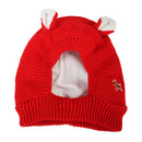 Dog Hat Winter Warm Dog Headwear for Small Medium Dogs Red