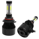 2x 4-Sides 9012 LED Headlight Bulb High Low Beam 6000K Flip Chips 2400W 360000%!