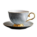 Marble Phnom Penh Ceramic Coffee Cup and Saucer Set Afternoon Tea Cup Lover E1D2