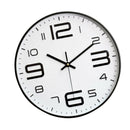 Wall Clock Silent Non-Ticking Battery Operated 12'' Round Wall Clock White