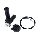 2pcs Dirtbike Twist Throttle Handle Grips and Cable Set for 7/8inch 110cc-125cc