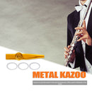 Kazoo Metal Musical Instrument Portable for Beginner Music Lover Kid Party Gift